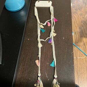 American Eagle Outfitters Colorful Tassel Hair Tie